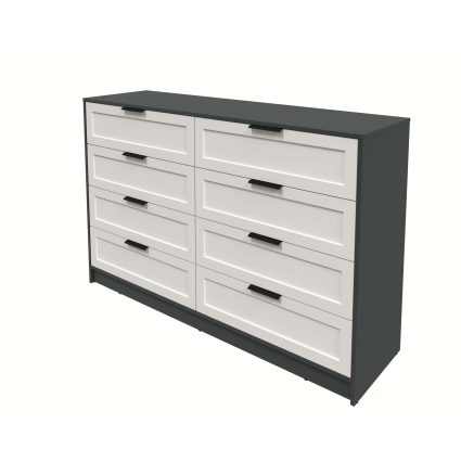 Kомод Тренд КТ-К157 (Антрацит ЛДСП/ Кашемир ЛМДФ) Ш1565 В1020 Г451